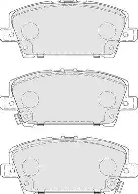 DJ Parts BP1768 - Brake Pad Set, disc brake parts5.com