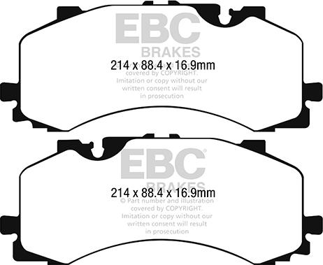 EBC Brakes DP42279R - Juego de pastillas de freno parts5.com