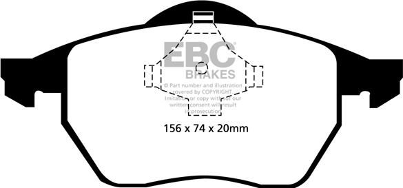 EBC Brakes DP21324 - Komplet pločica, disk-kočnica parts5.com