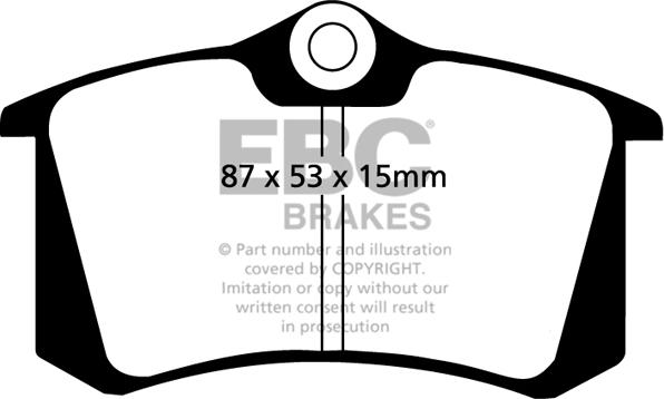 EBC Brakes DP2680 - Brake Pad Set, disc brake parts5.com