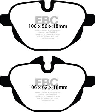 EBC Brakes DP42047R - Juego de pastillas de freno parts5.com