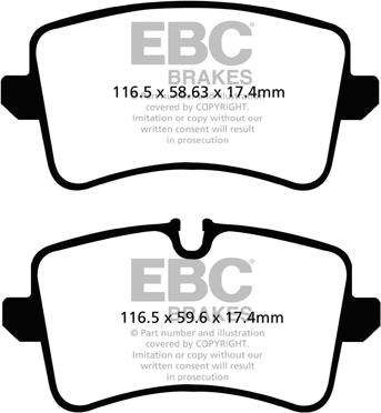 EBC Brakes DP42082R - Fren balata seti, diskli fren parts5.com