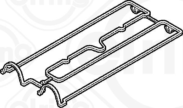 Elring 495.770 - Φλάντζα, κάλυμμα κυλινδροκεφαλής parts5.com