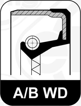 Elring 104.290 - Wellendichtring, Differential parts5.com