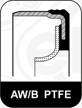 Elring 345.000 - Simering, arbore cotit parts5.com