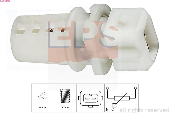 EPS 1.994.009 - Senzor,temperatura aer admisie parts5.com