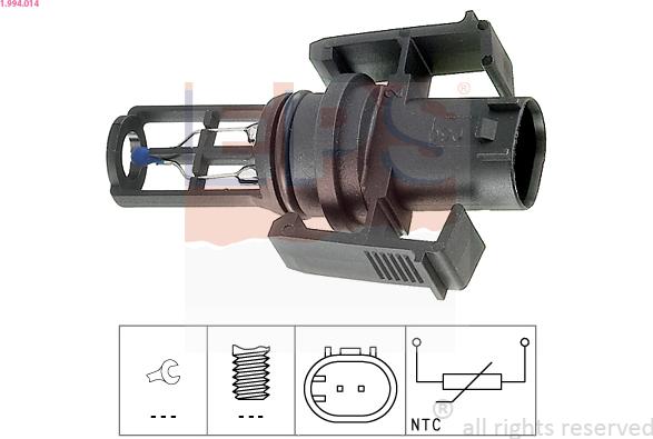 EPS 1.994.014 - Capteur, température de l'air d'admission parts5.com