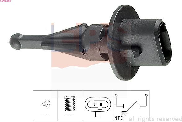 EPS 1.994.010 - Sensor, intake air temperature parts5.com