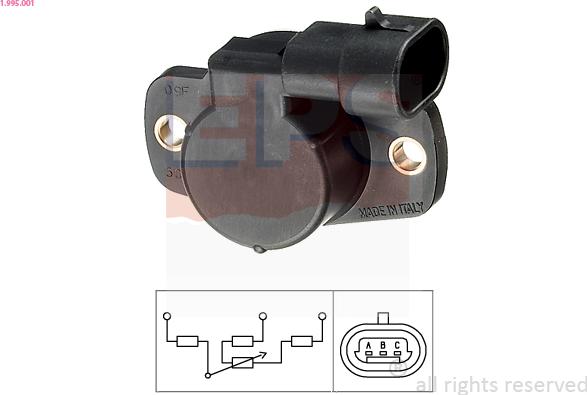 EPS 1.995.001 - Andur,drosselklapiasend parts5.com