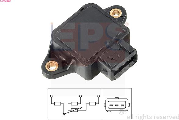 EPS 1.995.002 - Capteur, position du papillon parts5.com