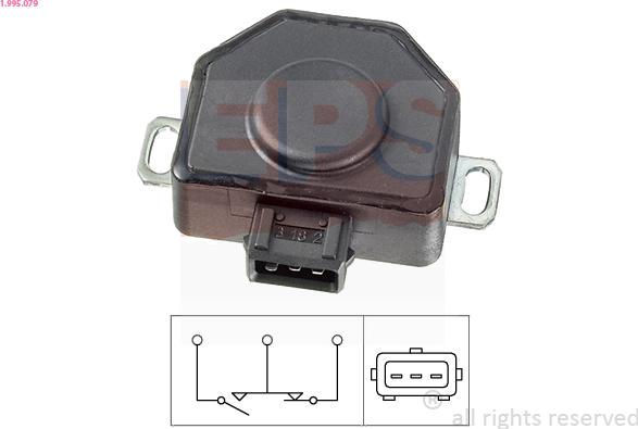 EPS 1.995.079 - Sensor, throttle position parts5.com