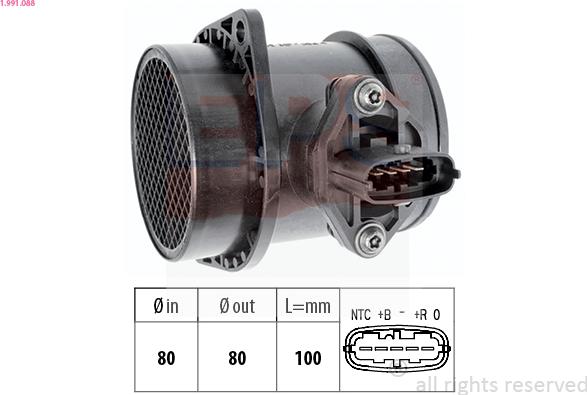 EPS 1.991.088 - Air Mass Sensor parts5.com