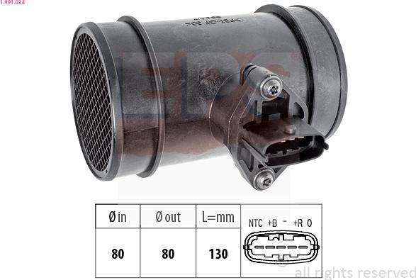 EPS 1.991.034 - Air Mass Sensor parts5.com