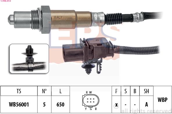 EPS 1.998.414 - Lambda Sensor parts5.com