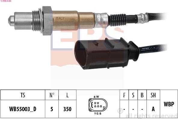 EPS 1.998.544 - Lambda sonda parts5.com