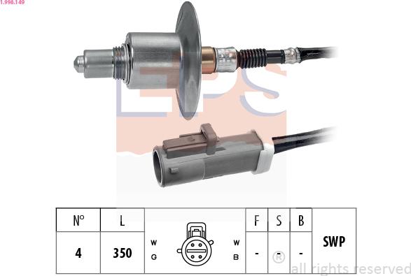 EPS 1.998.149 - Lambda Sensor parts5.com