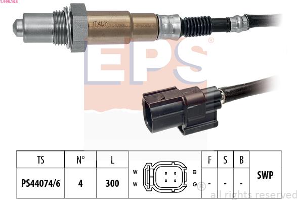 EPS 1.998.153 - Lambda sonda parts5.com