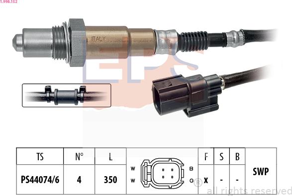 EPS 1.998.152 - Lambda-sonda parts5.com