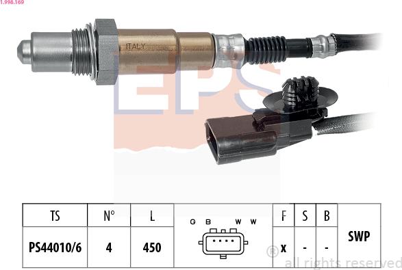 EPS 1.998.169 - Lambda sensörü parts5.com