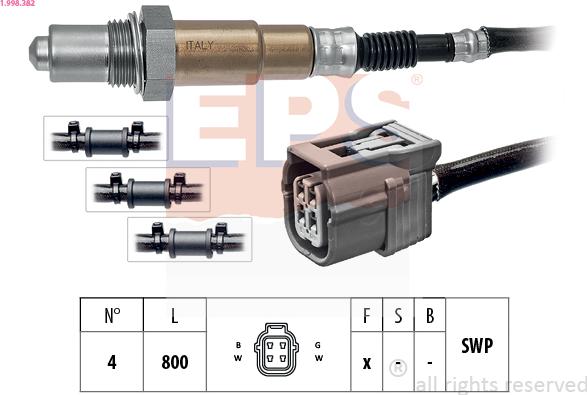 EPS 1.998.382 - Sonda Lambda parts5.com