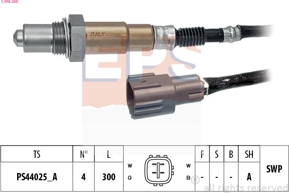 EPS 1.998.269 - Lambda sonda parts5.com