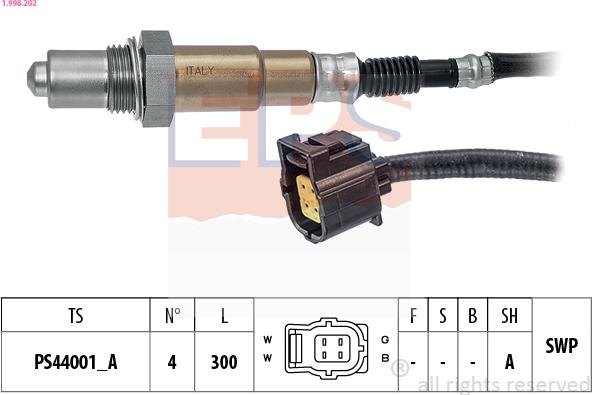 EPS 1.998.202 - Lambdasonde parts5.com