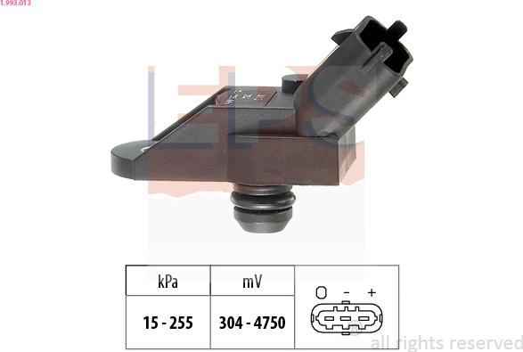 EPS 1.993.013 - Air Pressure Sensor, height adaptation parts5.com