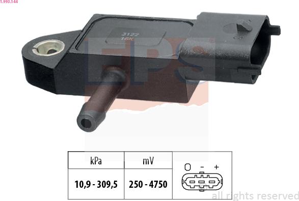 EPS 1.993.144 - Air Pressure Sensor, height adaptation parts5.com