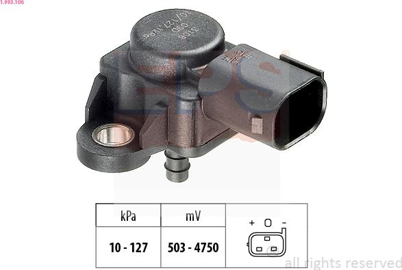 EPS 1.993.106 - Air Pressure Sensor, height adaptation parts5.com