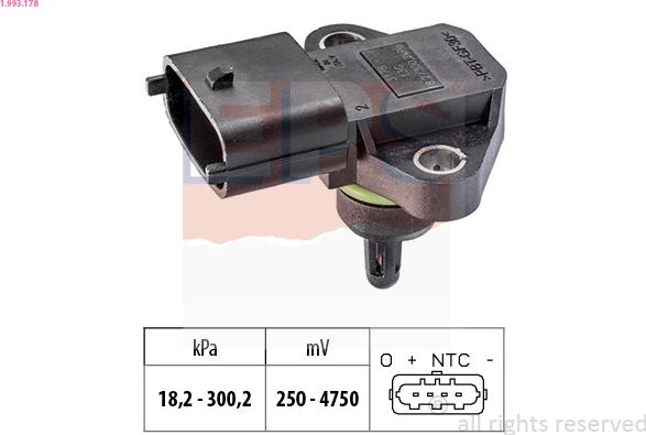 EPS 1.993.178 - Air Pressure Sensor, height adaptation parts5.com