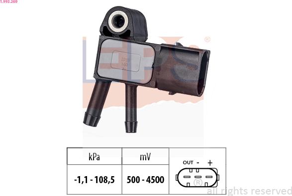 EPS 1.993.269 - Sensor de presión de aire, adaptación a la altura parts5.com