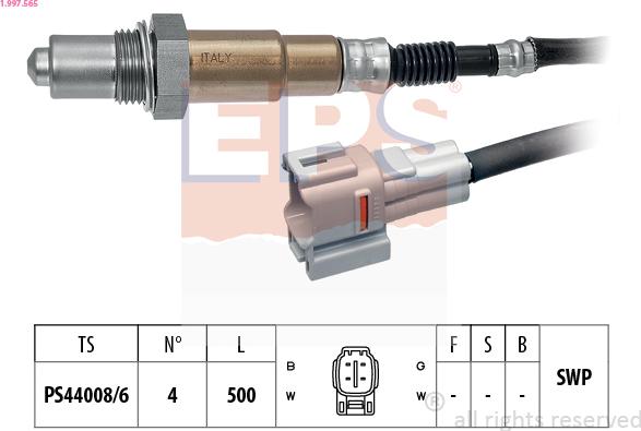 EPS 1.997.565 - Sonda Lambda parts5.com