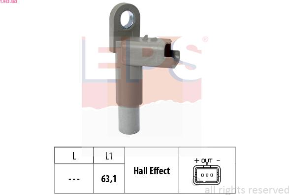 EPS 1.953.463 - Sensor, camshaft position parts5.com