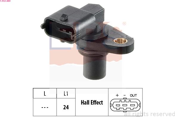 EPS 1.953.480 - Sensor, posición arbol de levas parts5.com