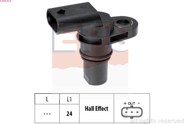 EPS 1.953.514 - Snímač polohy vačkového hriadeľa parts5.com