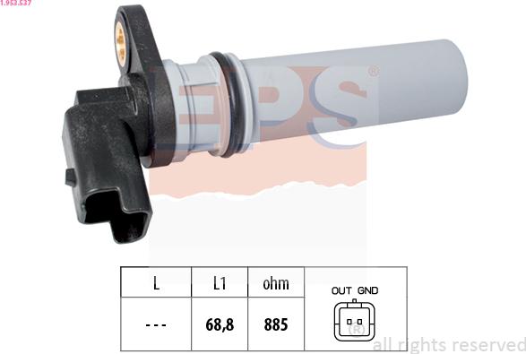 EPS 1.953.537 - Senzor,turatie parts5.com