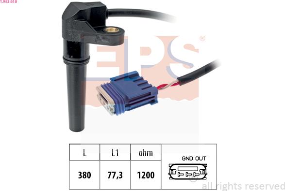 EPS 1.953.618 - Drehzahlsensor, Automatikgetriebe parts5.com