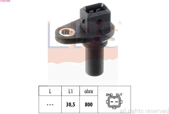 EPS 1.953.028 - Senzor impulsuri, arbore cotit parts5.com