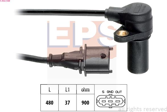 EPS 1.953.169 - Sensor, crankshaft pulse parts5.com