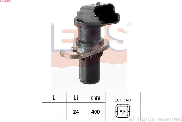 EPS 1.953.305 - Senzor impulsuri, arbore cotit parts5.com