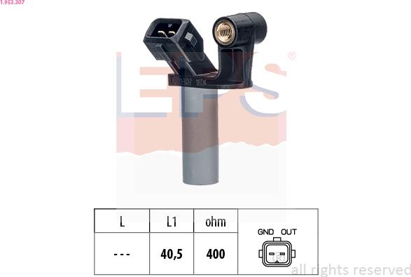 EPS 1.953.307 - Senzor impulsuri, arbore cotit parts5.com