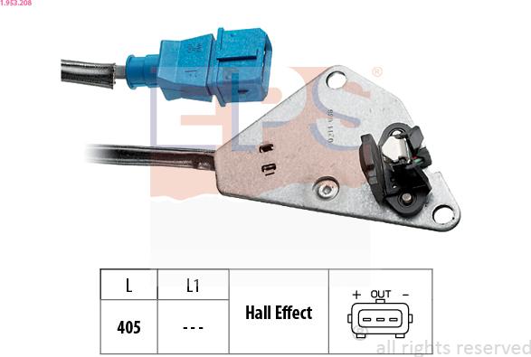 EPS 1.953.208 - Senzor,pozitie ax cu came parts5.com