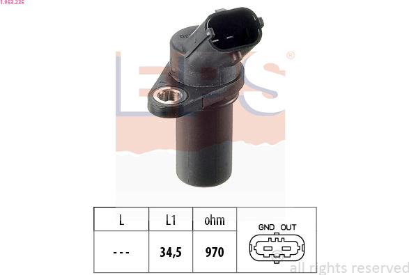 EPS 1.953.235 - Senzor impulsuri, arbore cotit parts5.com