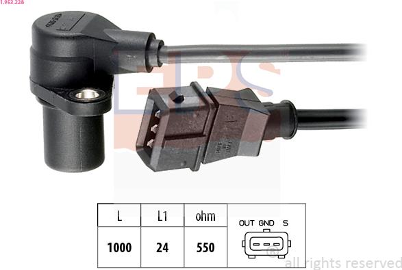 EPS 1.953.228 - Senzor impulsuri, arbore cotit parts5.com