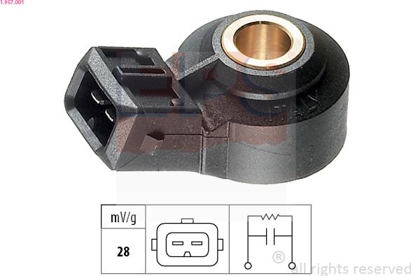 EPS 1.957.001 - Knock Sensor parts5.com