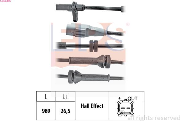 EPS 1.960.096 - Tekerlek hız sensörü parts5.com