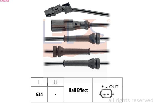 EPS 1.960.056 - Tekerlek hız sensörü parts5.com