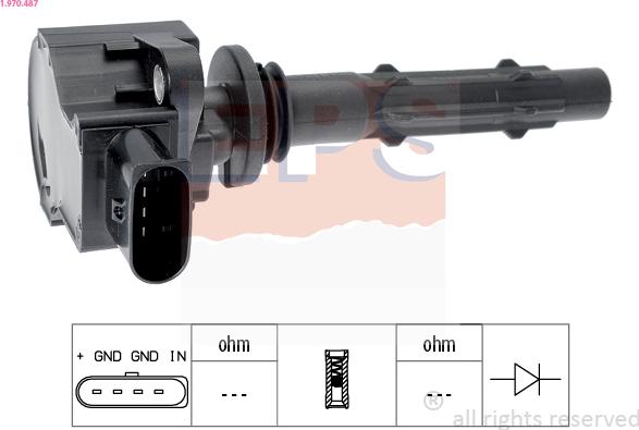 EPS 1.970.487 - Zapalovací cívka parts5.com