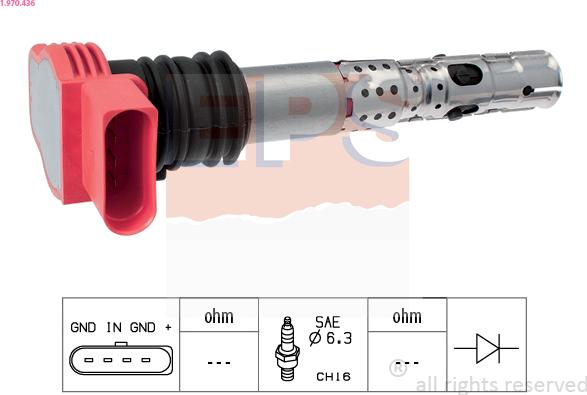 EPS 1.970.436 - Sytytyspuola parts5.com