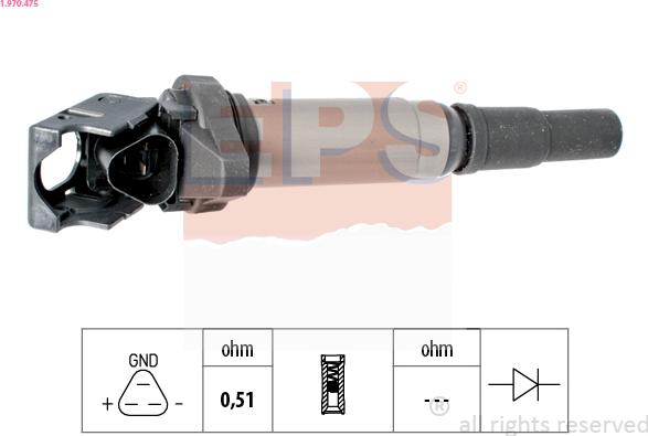 EPS 1.970.475 - Bobina de encendido parts5.com